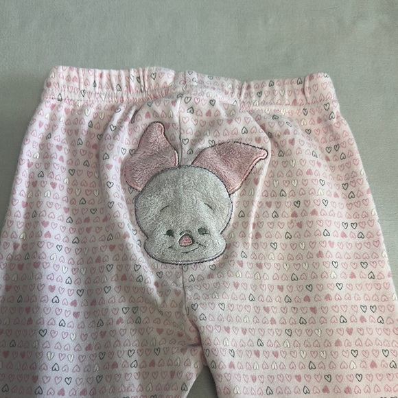 Disney - Winnie the Pooh - 2-piece Piglet Baby Pink and White Outfit - Picture 7 of 7